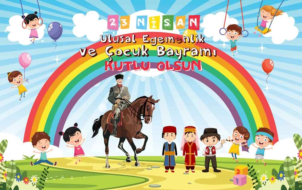 23 Nisan Okul Panosu Posteri