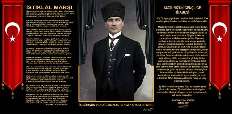 Atatürk Köşesi Okul Posteri