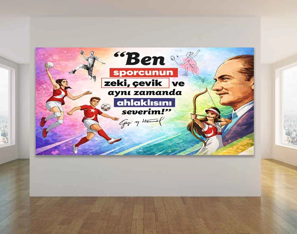 Atatürk Ve Spor Okul Posteri