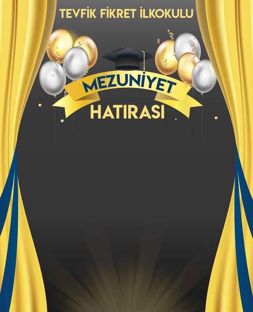 Mezuniyet Hatırası Arkalık Okul Posteri