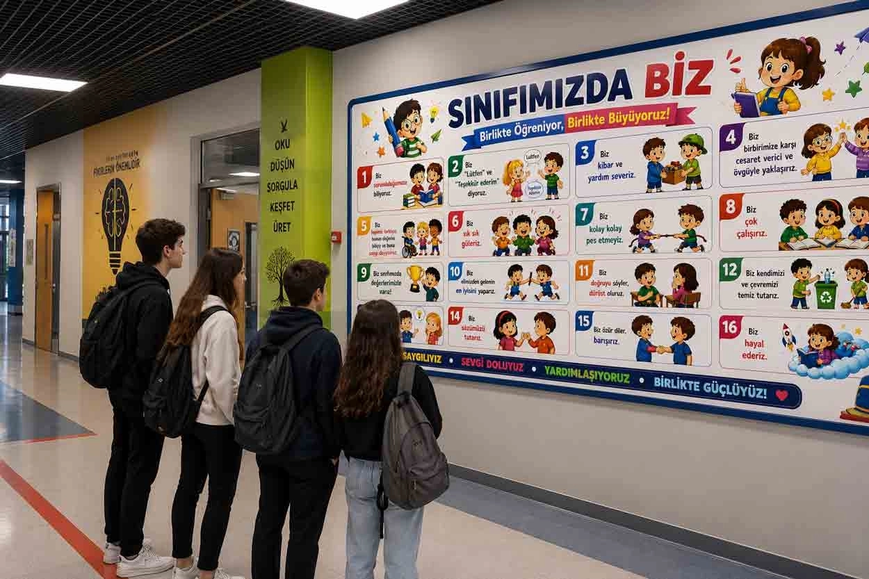 Sınıfımızda Biz Okul Posteri