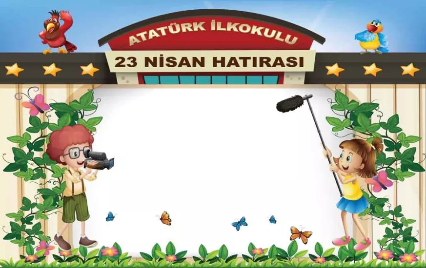 23 Nisan Hatırası Arkalık Okul Posteri
