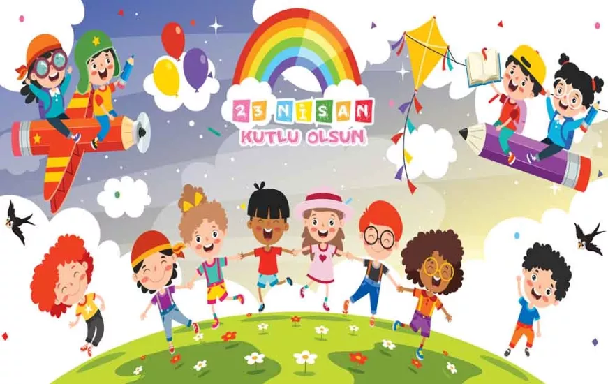 23 Nisan Okul Panosu Posteri
