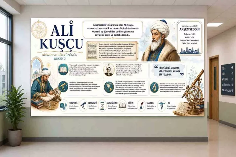 Ali Kuşçu ile Akşemseddin Okul Posteri