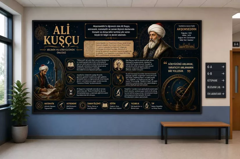 Ali Kuşçu ve Akşemseddin Okul Posteri
