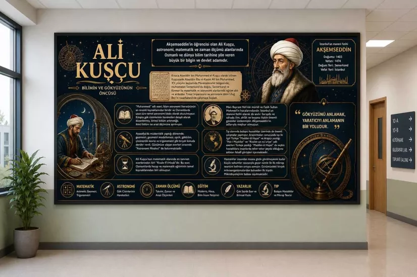 Ali Kuşçu ve Akşemseddin Okul Posteri