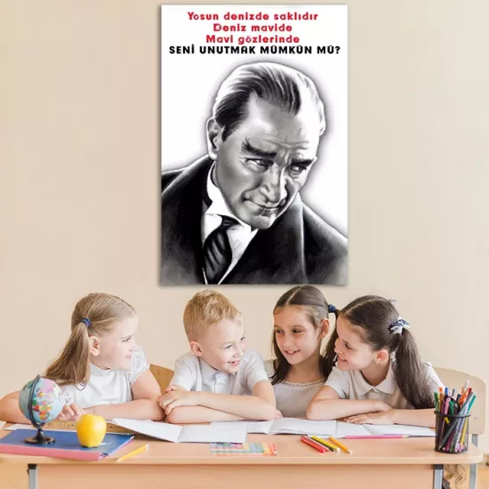 Atatürk Ders Afişi Poster