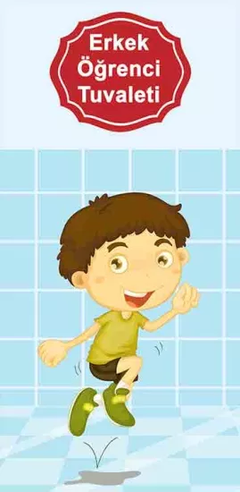 Erkek Öğrenci Tuvaleti Kapı Giydirmesi