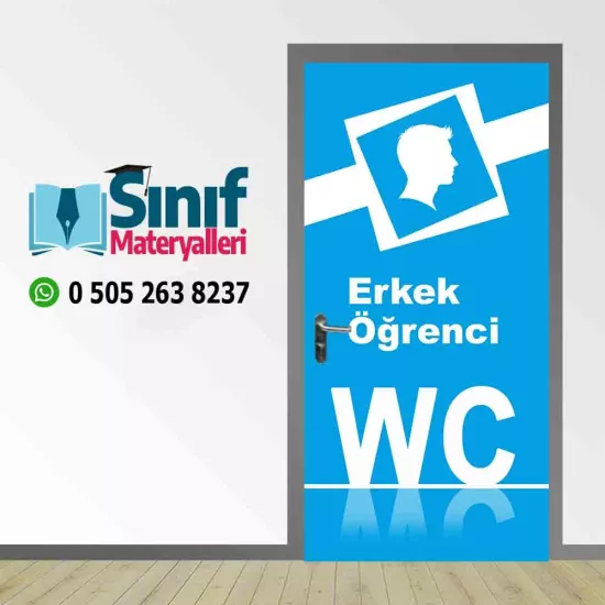 Erkek Öğrenci Tuvaleti Kapı Giydirmesi