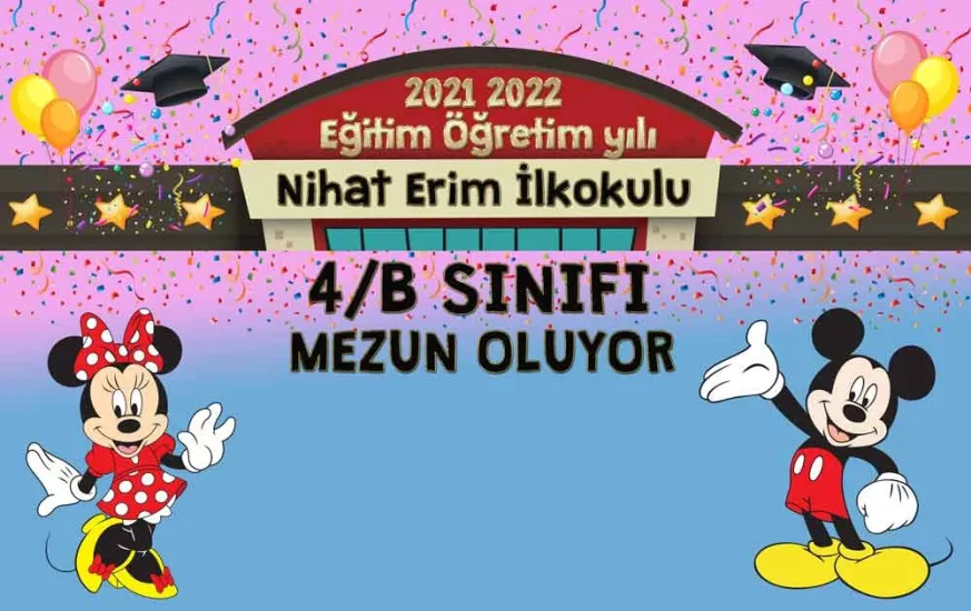 Mezuniyet Hatırası Arkalık Okul Posteri