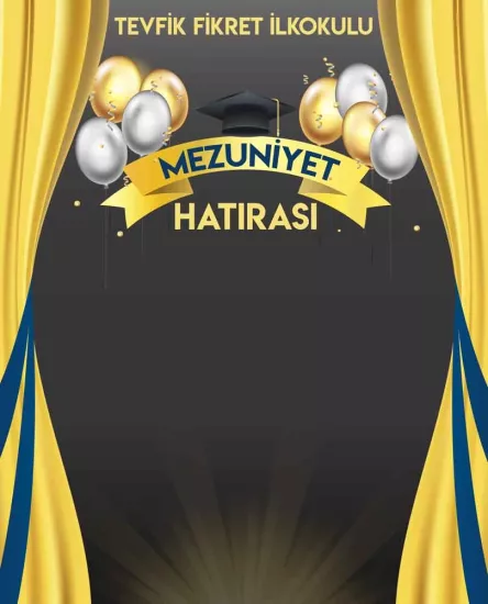 Mezuniyet Hatırası Arkalık Okul Posteri