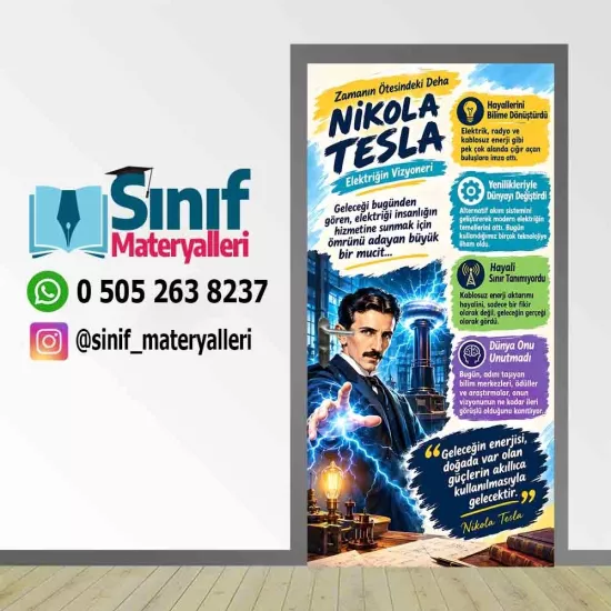 Nikola Tesla Okul Kapı Giydirme