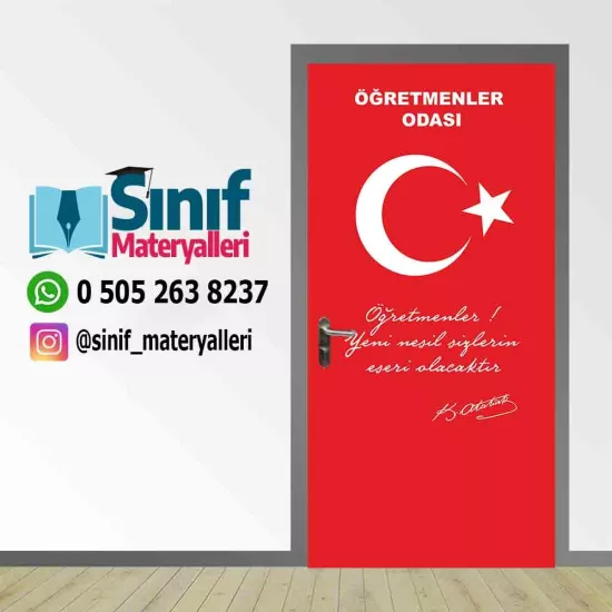 Öğretmenler Odası Kapı Giydirmesi