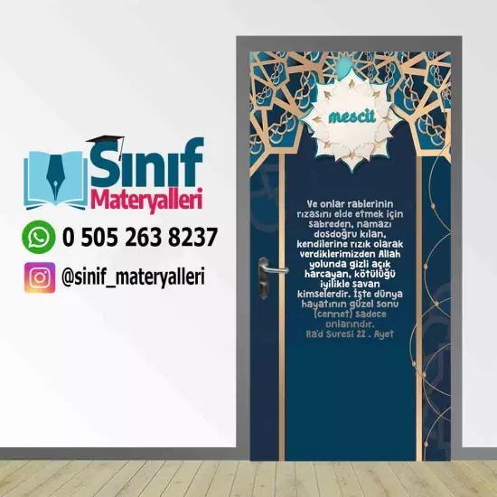 Okul Mescit Kapı Giydirmesi