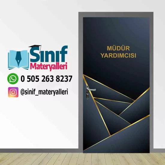Okul Müdür Yardımcısı Odası Kapı Giydirme