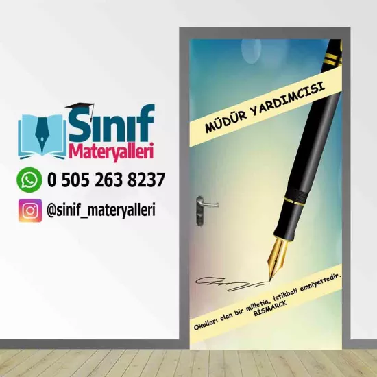 Okul Müdür Yardımcısı Odası Kapı Giydirme