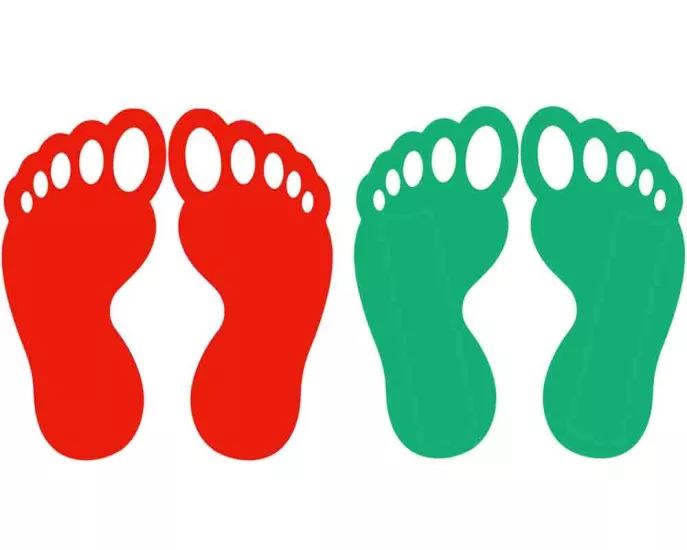 Okul Zemini İçin Ayak İzleri