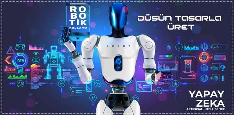 Robotik Kodlama Yapay Zeka Okul Posteri