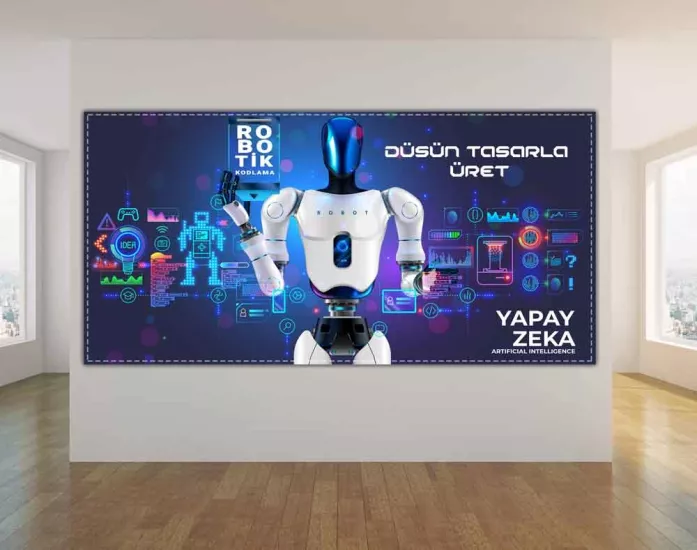 Robotik Kodlama Yapay Zeka Okul Posteri