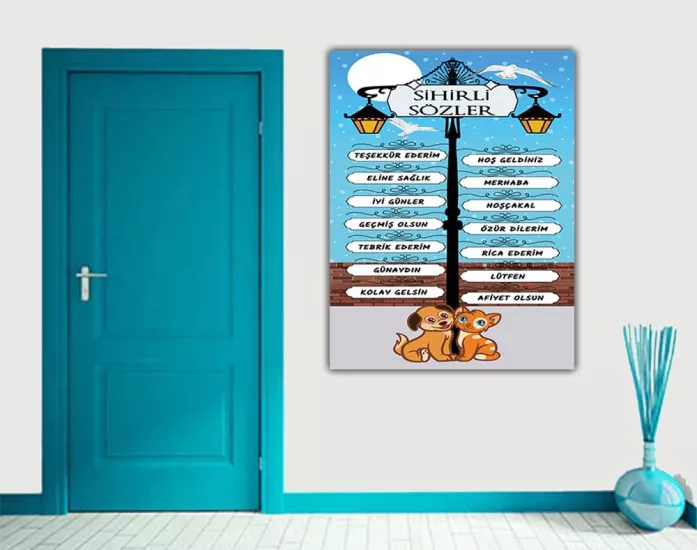 Sihirli Sözler Okul Posteri