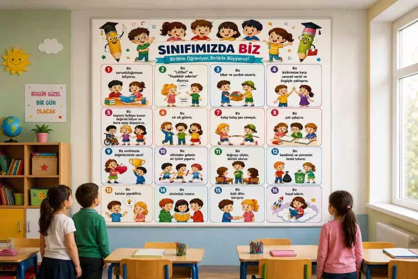 Sınıfımızda Biz Okul Posteri