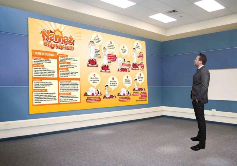 Namaz Öğreniyorum Duvar Görseli