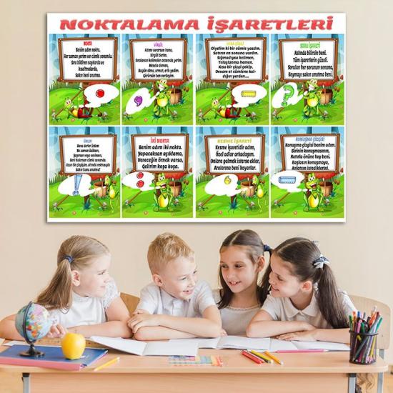 Noktalama İşaretleri Ders Afişi Poster