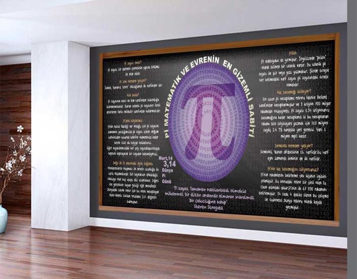 Pi Sayısının Gizemi Okul Duvar Görseli