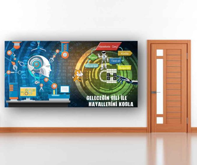 Robotik Ve Kodlama Sınıfı Posteri