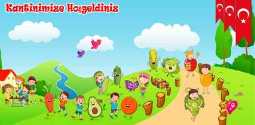 Okul Kantini Duvar Görseli