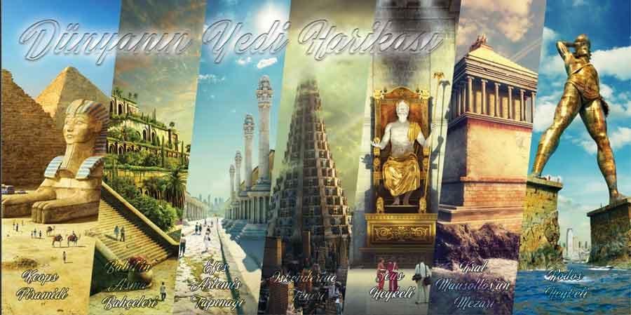 Dünyanın Yedi Harikası Okul Posteri