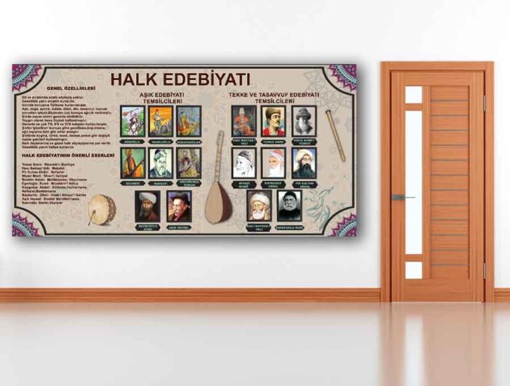 Halk Edebiyatı Okul Posteri