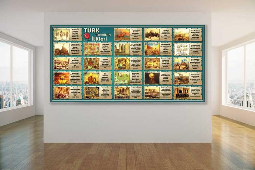 Türk Tarihinin İlkleri Okul Posteri