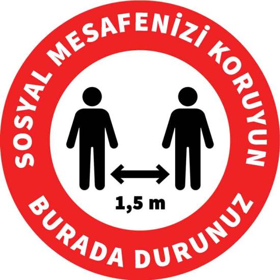 Korona Virüs Sosyal Mesafe Bandı-3
