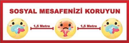 Sosyal Mesafenizi Koruyun Sosyal Mesafe Bandı