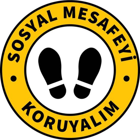 Korona Virüs Sosyal Mesafe Uyarısı
