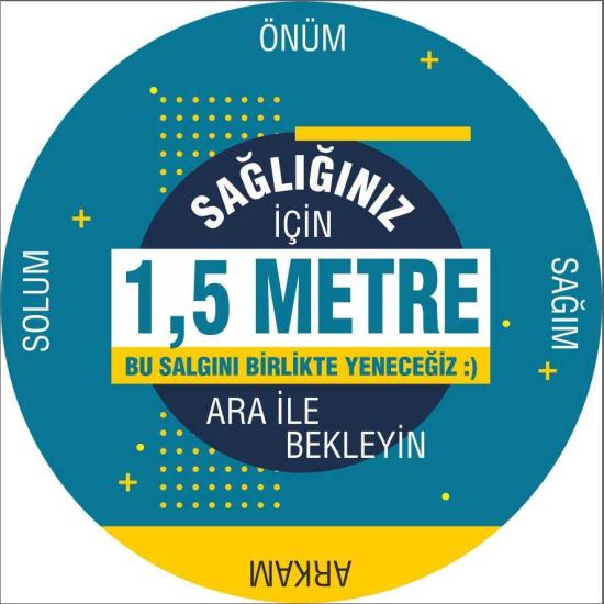 Korona Virüs Sosyal Mesafe Etiketi