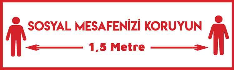 Sosyal Mesafenizi Koruyun Sosyal Mesafe Bandı