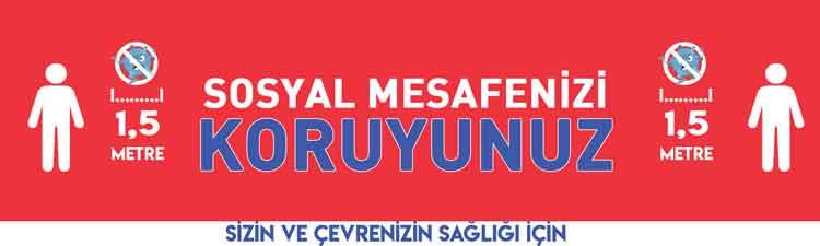 Sosyal Mesafenizi Koruyun Sosyal Mesafe Bandı