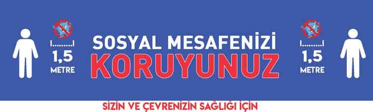 Sosyal Mesafenizi Koruyun Sosyal Mesafe Bandı