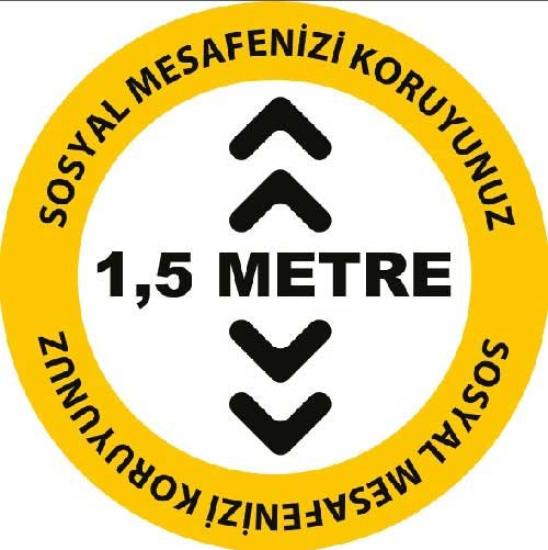 Korona Virüs Sosyal Mesafe Etiketi