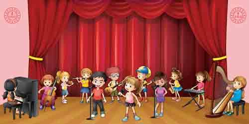 Çocuk Orkestrası Müzik Okul Posteri