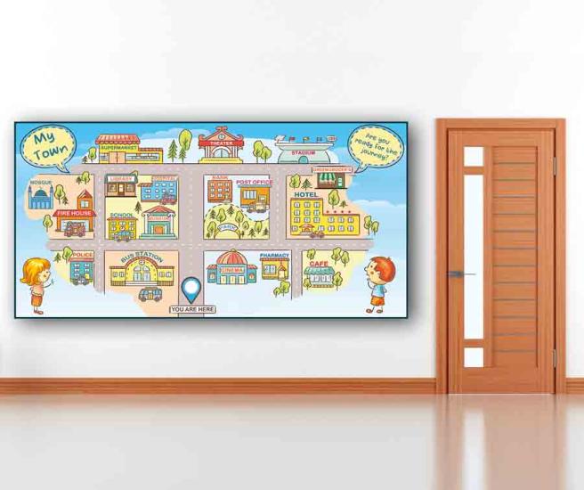 My Town School Poster