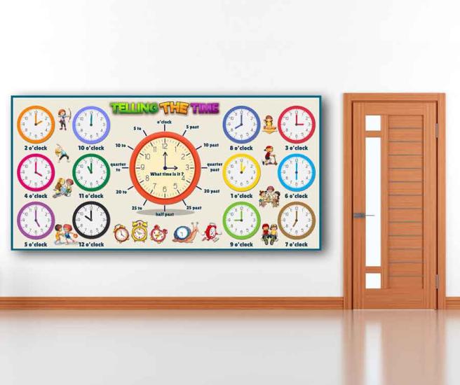 Saatlerin Söylenişi Okul Posteri