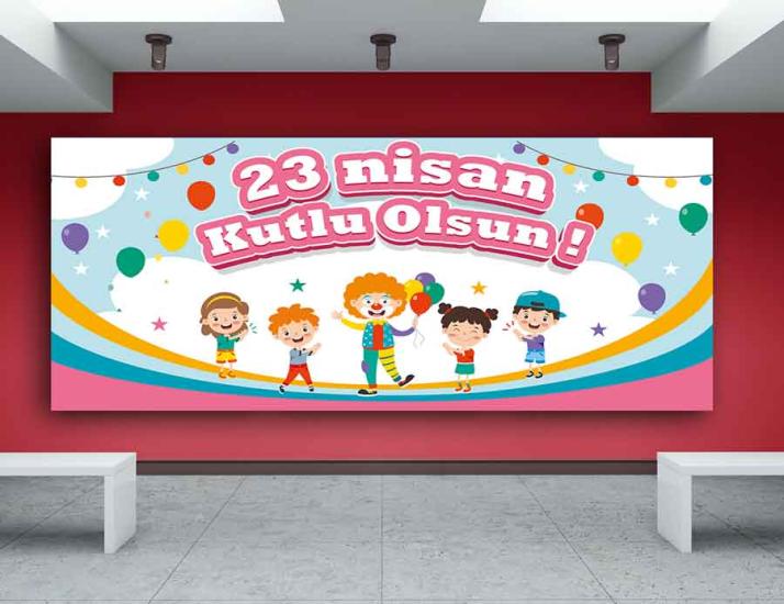 23 Nisan Okul Panosu Posteri