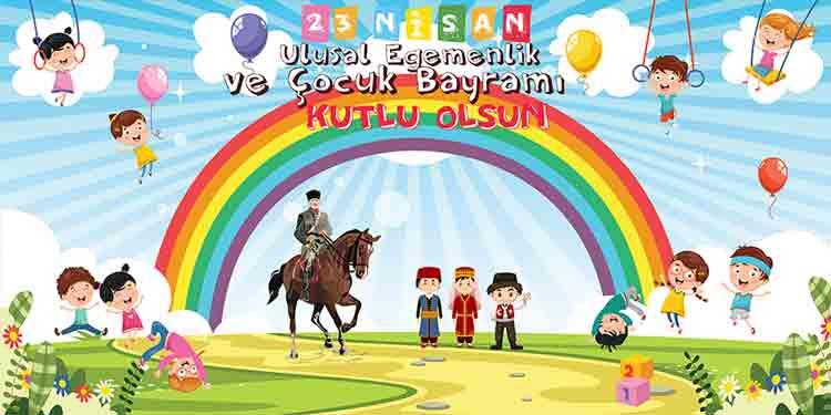 23 Nisan Okul Panosu Posteri