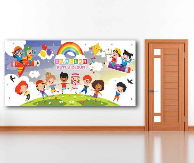 23 Nisan Okul Panosu Posteri