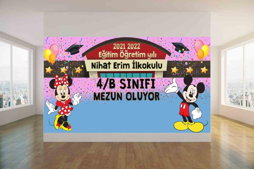 Mezuniyet Hatırası Arkalık Okul Posteri