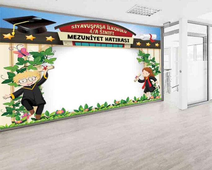 Mezuniyet Hatırası Arkalık Okul Posteri