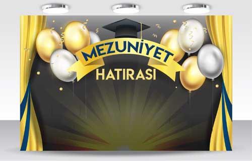Mezuniyet Hatırası Arkalık Okul Posteri